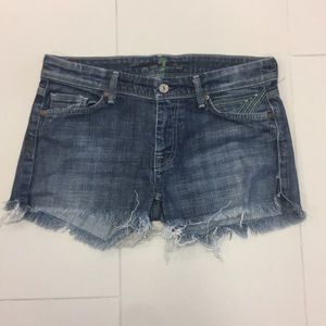 7 of All Mankind Flynt Jean cutoff Shorts 29